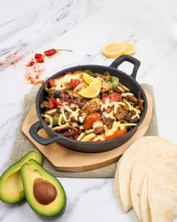 KHAST® ROUND GRATIN WITH WOOD TRAY 18CM