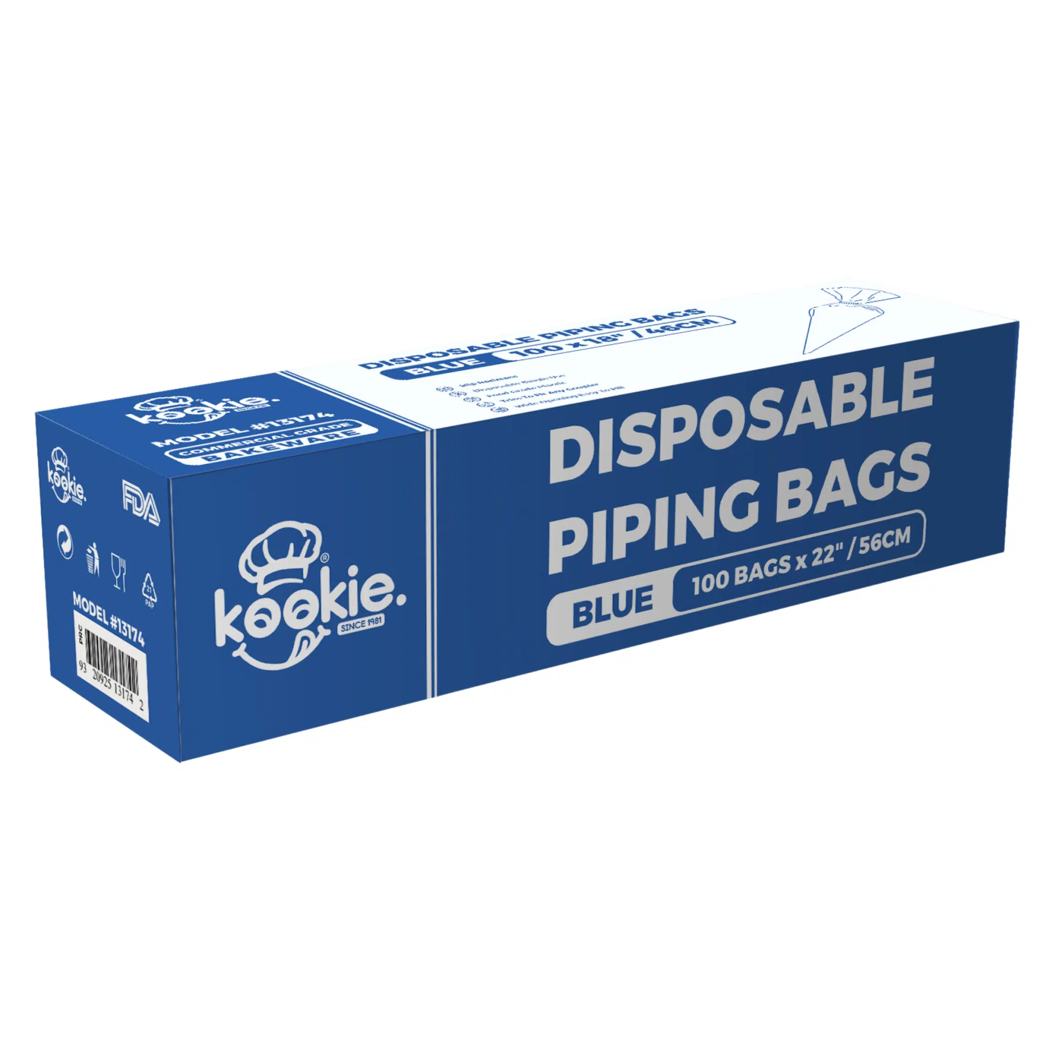 Kookie Disposable Piping Bag 56cm / 22" (100 Pack) - Image 2