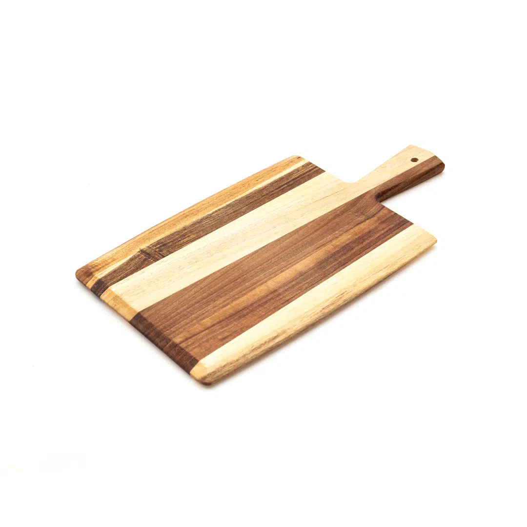 KH HandKraft®Acacia Paddle Serving Board With Handle - Image 3