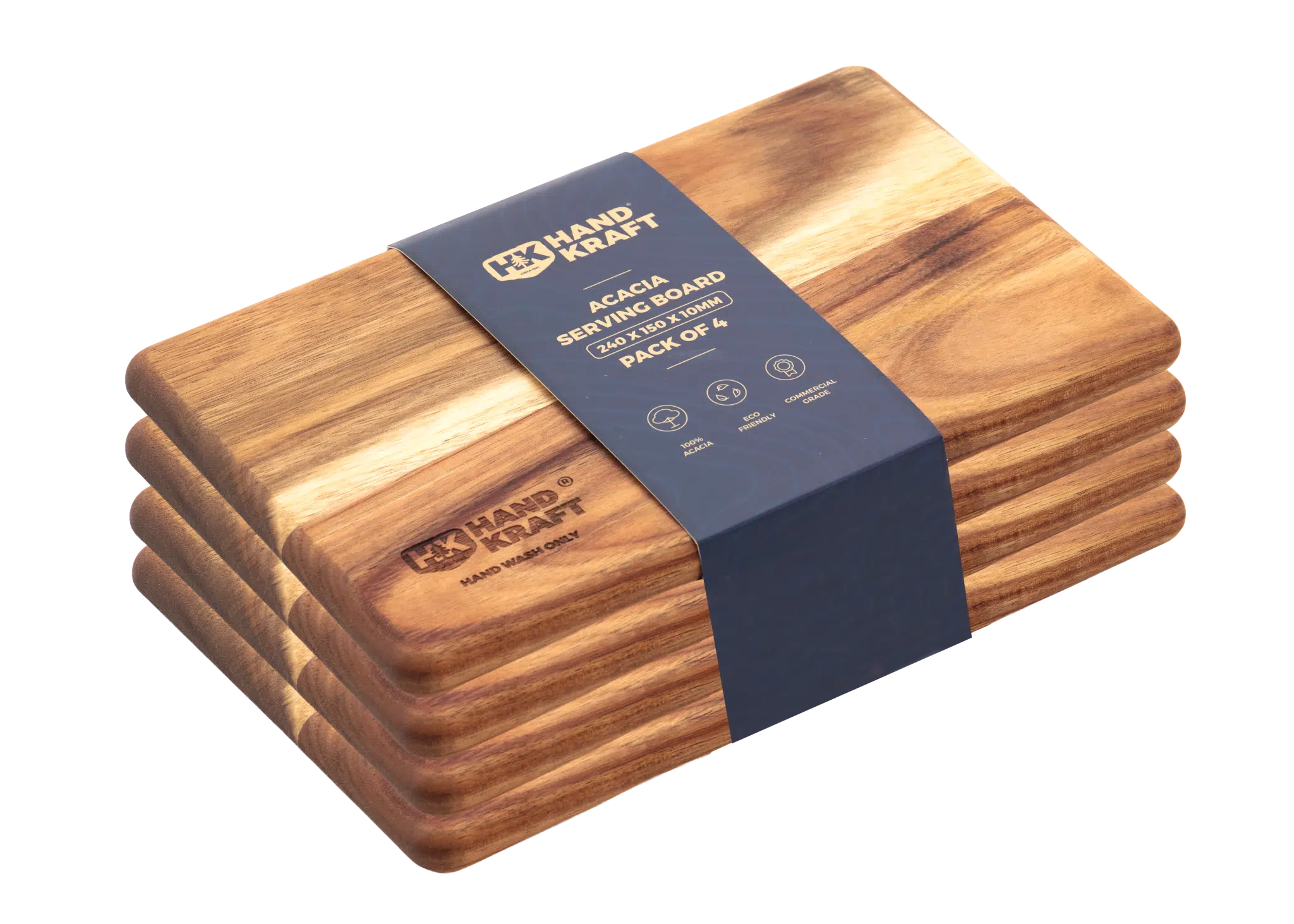 KH HandKraft®Acacia Serving board (Pack Of 4)