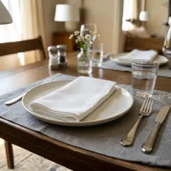 88250_Megachef® Nomie White Napkin 100% Cotton 50 x 50cm
