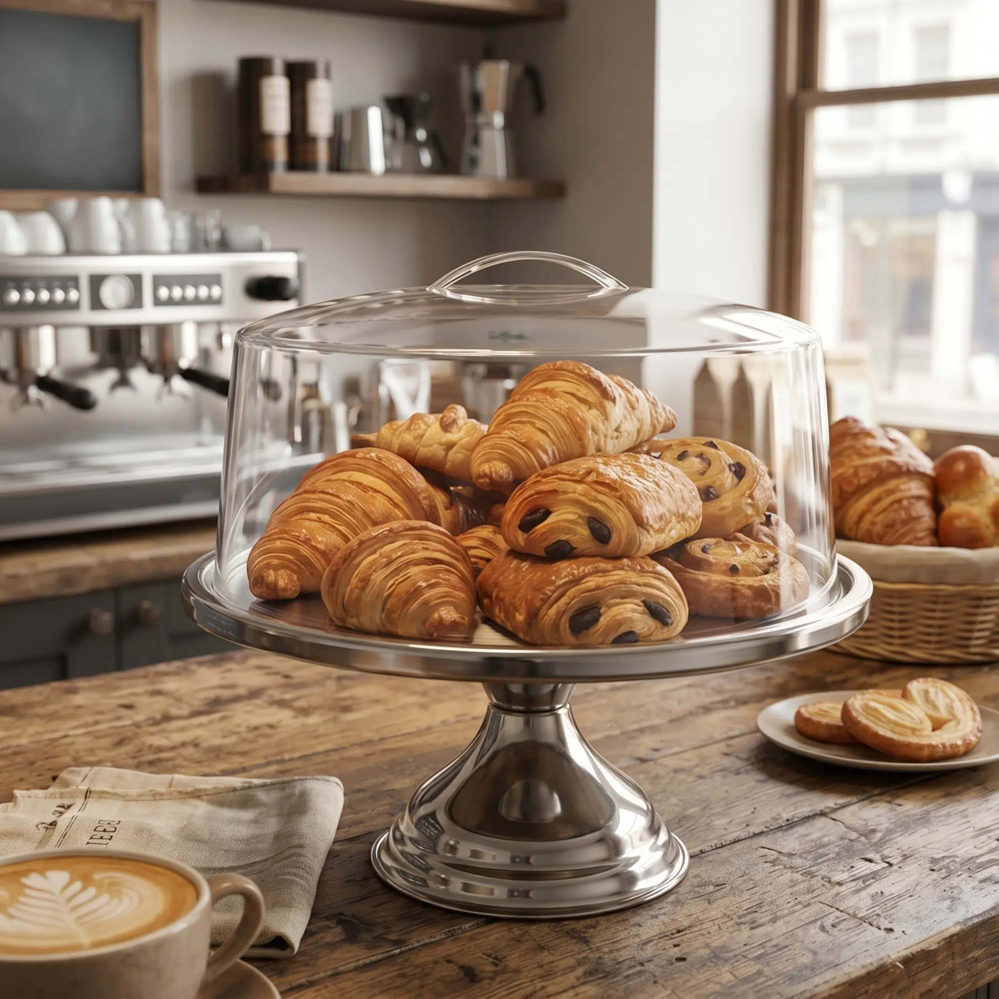KH Cake Stand Tall Stainless Steel - Image 2