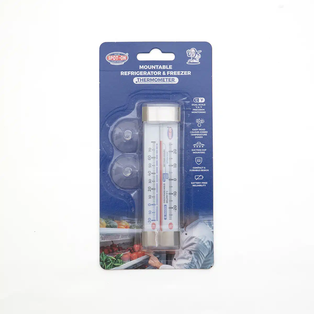 19569 Mountable Refrigerator & Freezer thermometer