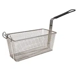 KH Rectangle Fryer Basket Black Handle