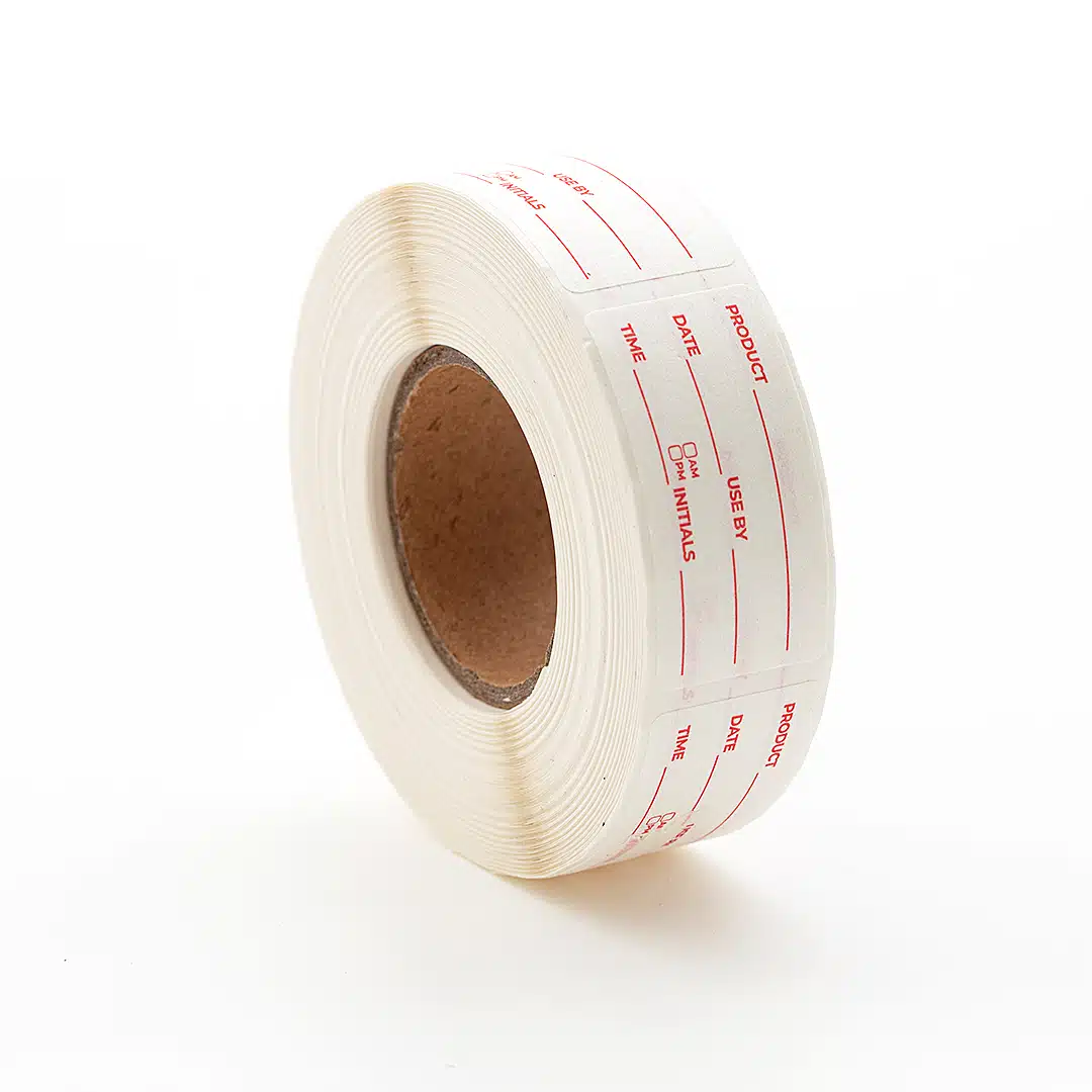 Spot On® Rectangle 49 X 75mm Date/ Prepared Use by Dissolvable (Roll of 500)