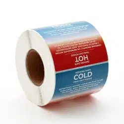 Spot On® Square 75 X 75mm Hot/Cold Permanent (Roll of 500)