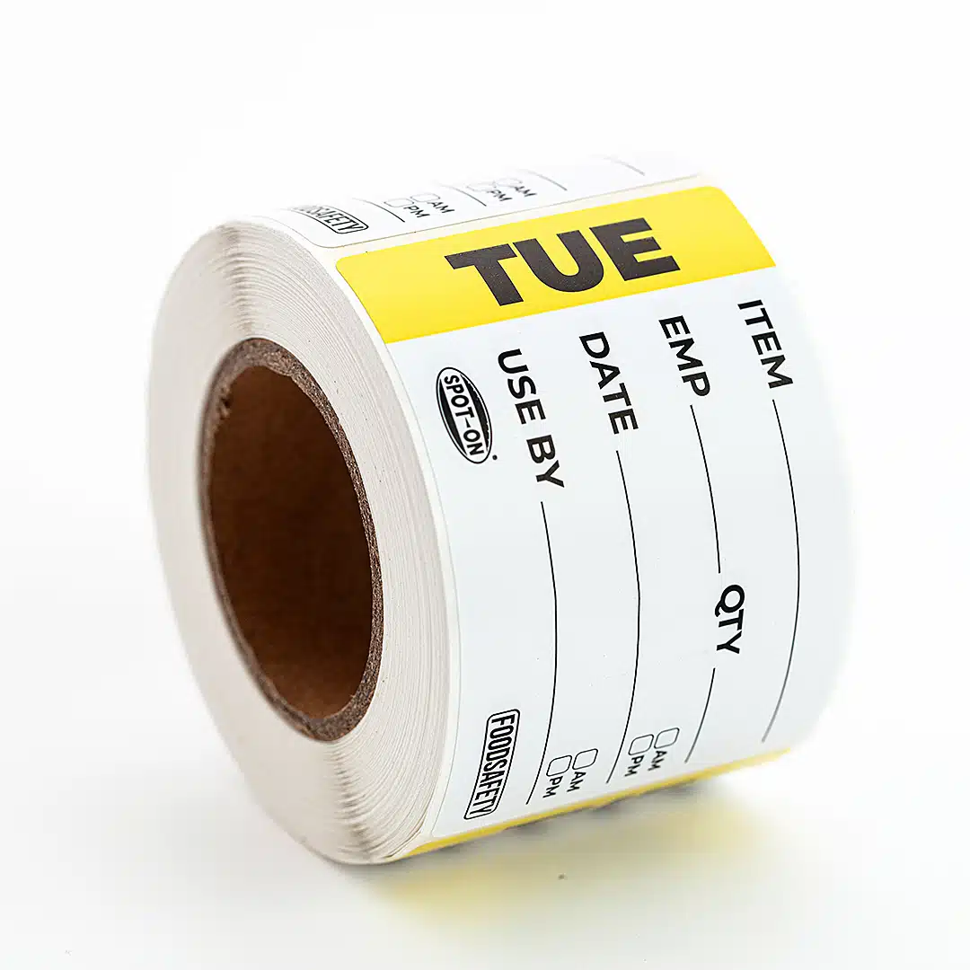Spot On® Rectangle 49 X 75mm Prep Daily Removable Stickers (Roll of 250) - Image 2