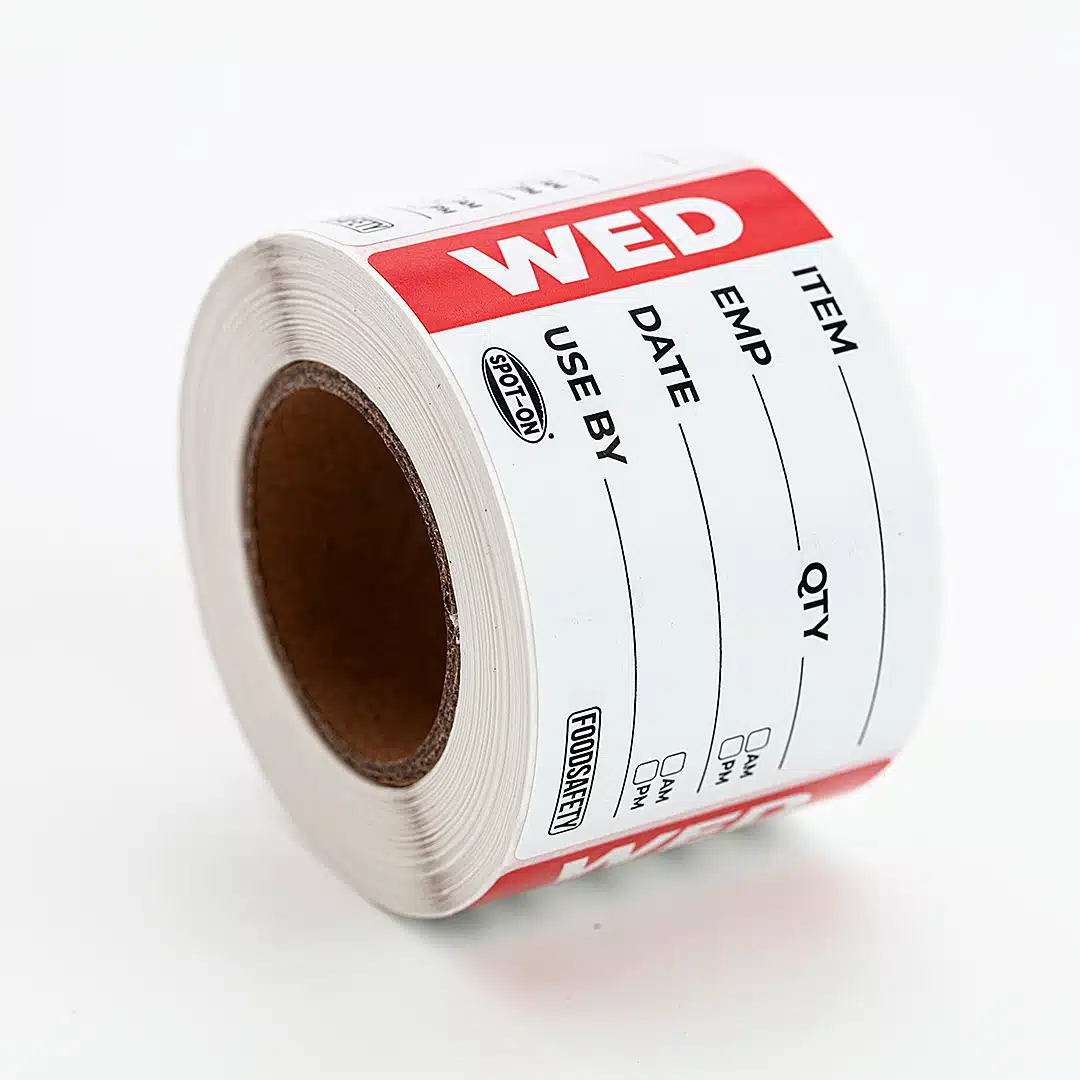 Spot On® Rectangle 49 X 75mm Prep Daily Removable Stickers (Roll of 250) - Image 3