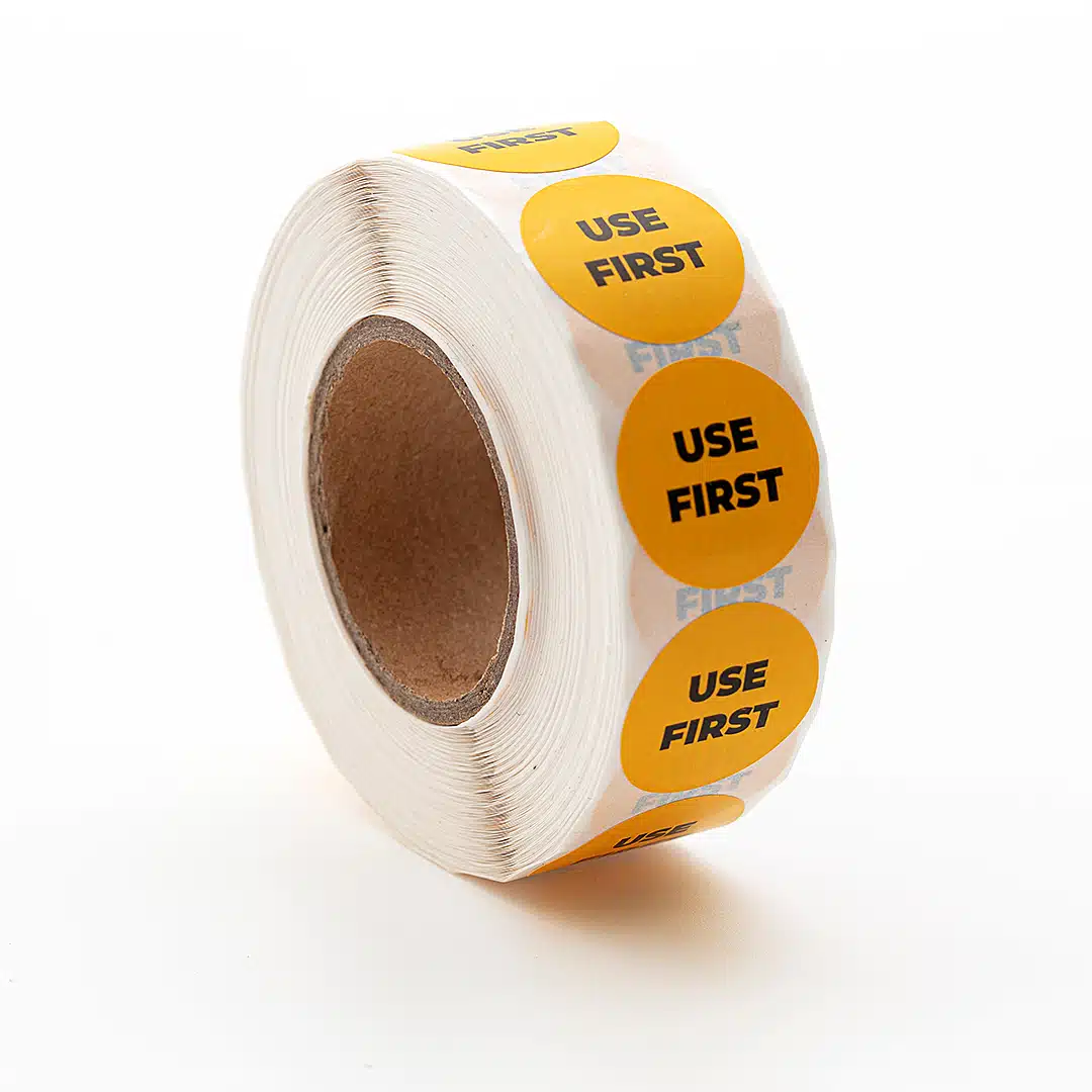 Spot On® Round 24mm Dietary & Prep Safety Labels (Roll of 1000) - Image 2